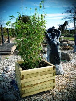 Holz-Pflanzkübel -Gartenausstattergeschäft Bambus Jumbo Holz Pflanzkue 1280x1280