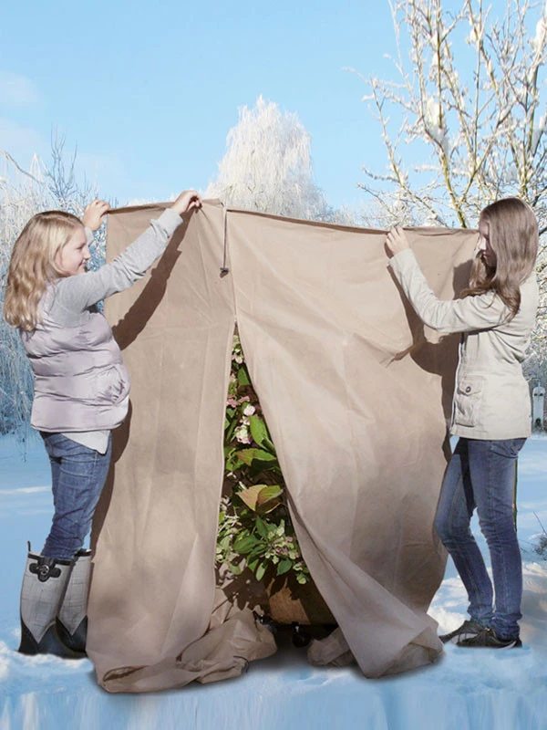 Vlies-Thermomantel, uni beige (Art.Nr. Vi36002) Vlies-Thermomantel, Uni Beige (Art.Nr. Vi36002) -Gartenausstattergeschäft Wintervlies Thermomantel